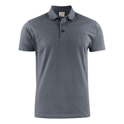 Steel Grey - Back - Printer Mens Surf Light RSX Melange Polo Shirt