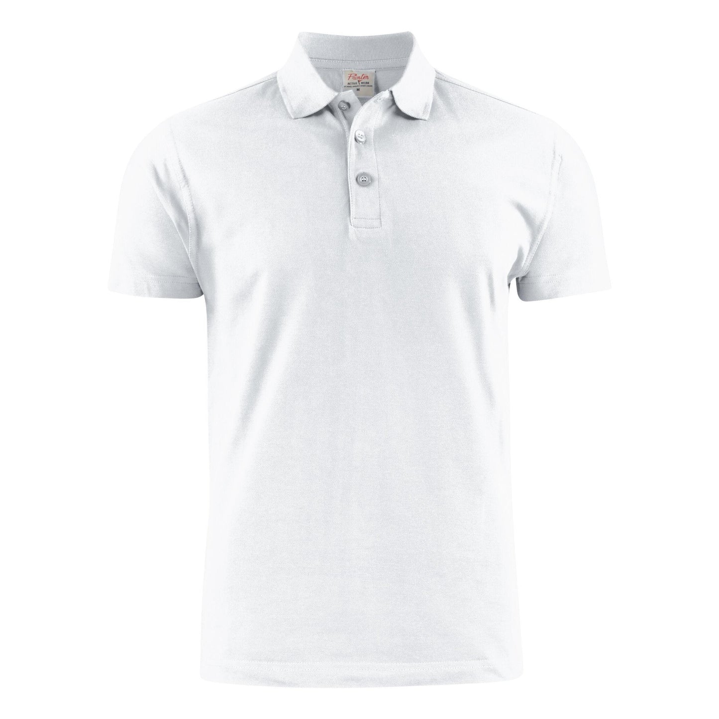 White - Back - Printer Mens Surf Light RSX Melange Polo Shirt