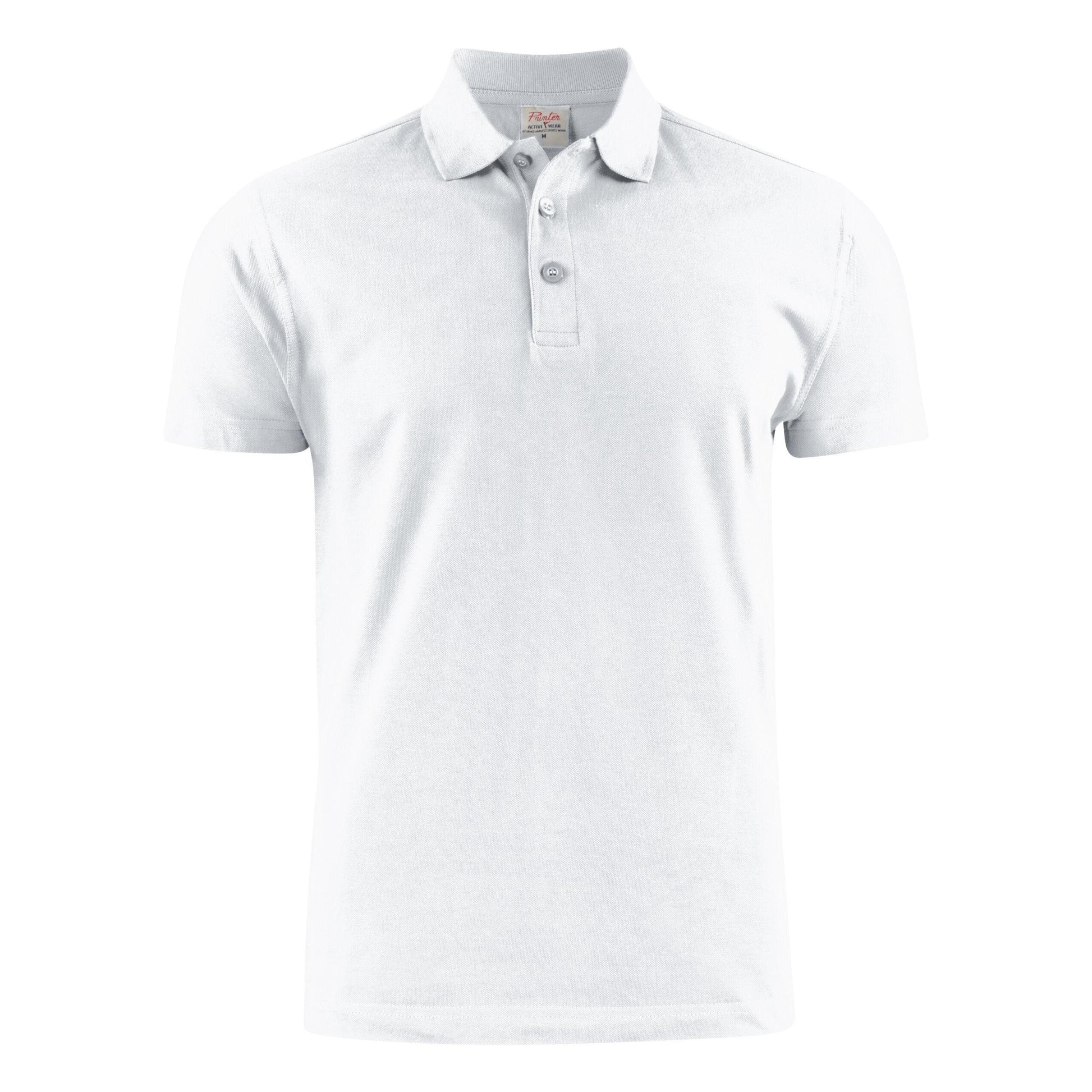 White - Back - Printer Mens Surf Light RSX Melange Polo Shirt