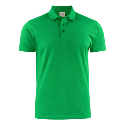Fresh Green - Back - Printer Mens Surf Light RSX Melange Polo Shirt