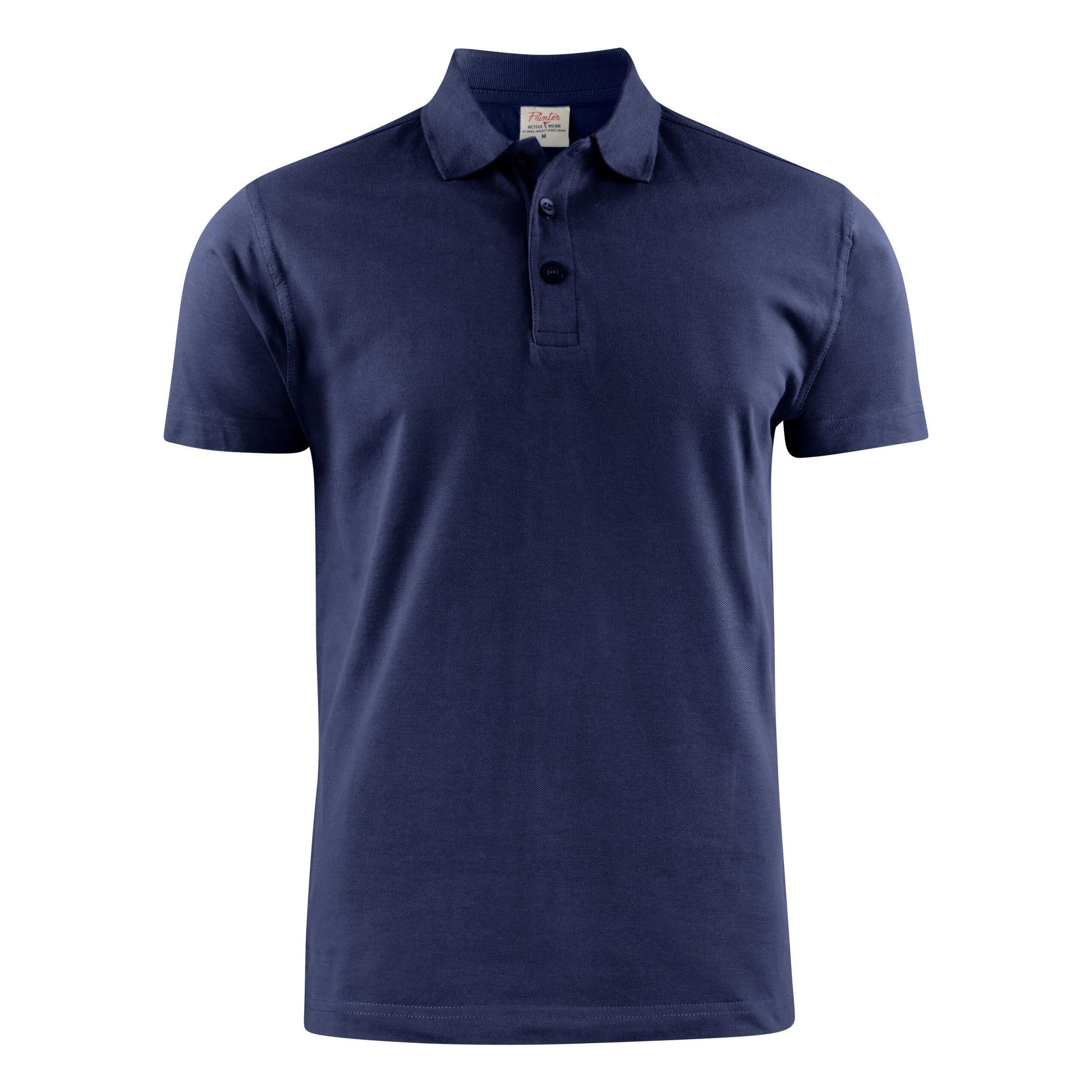 Dark Navy - Back - Printer Mens Surf Light RSX Melange Polo Shirt