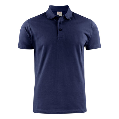 Dark Navy - Back - Printer Mens Surf Light RSX Melange Polo Shirt