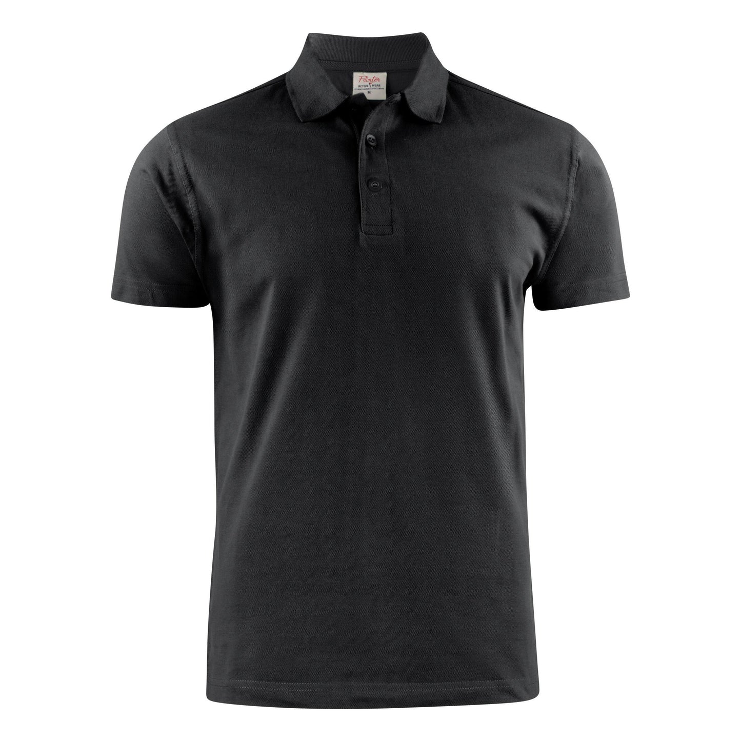 Black - Back - Printer Mens Surf Light RSX Melange Polo Shirt