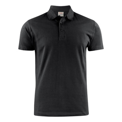 Black - Back - Printer Mens Surf Light RSX Melange Polo Shirt