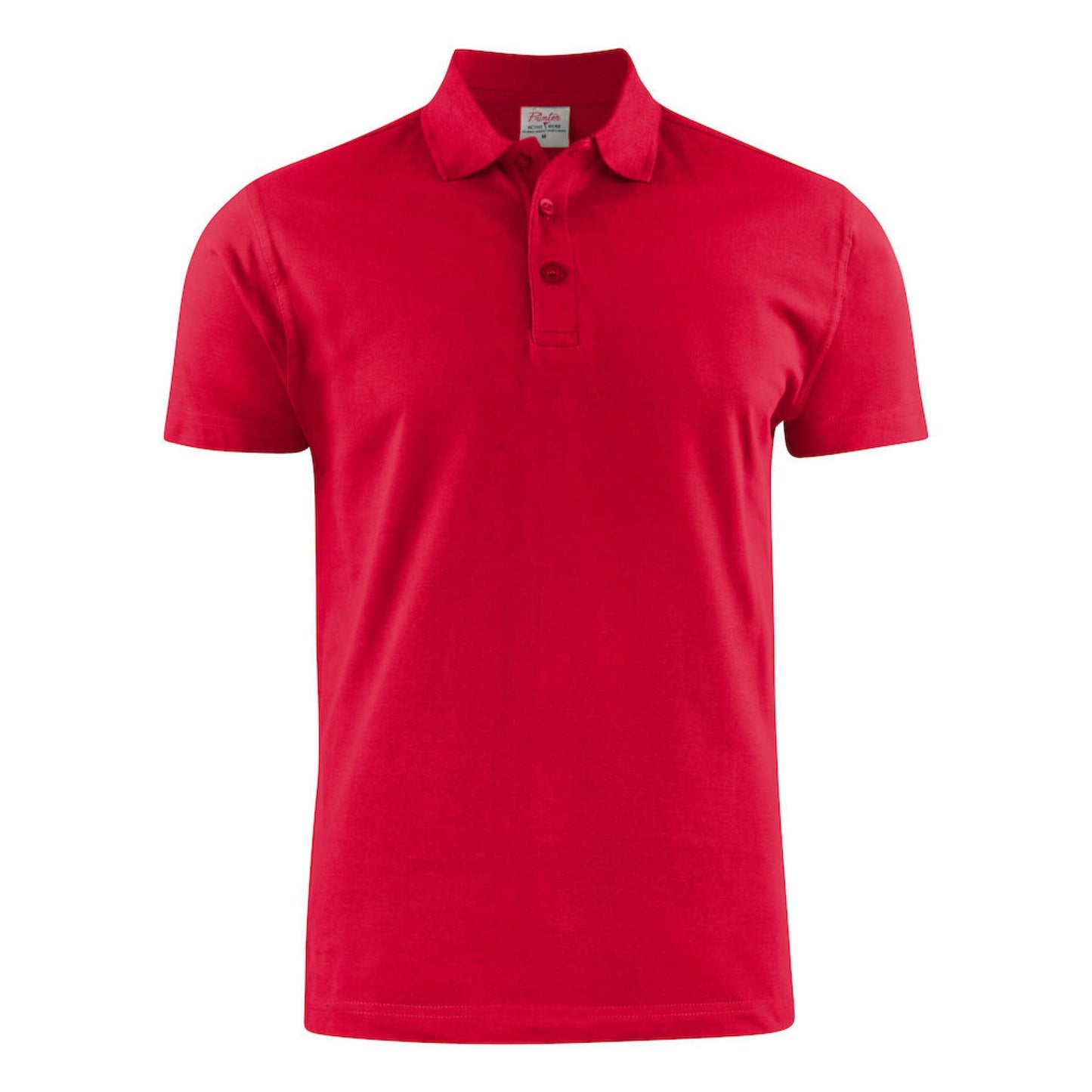 Red - Back - Printer Mens Surf Light RSX Melange Polo Shirt
