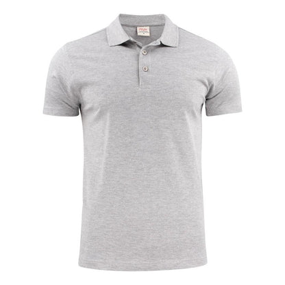 Grey Melange - Front - Printer Mens Surf Light RSX Melange Polo Shirt