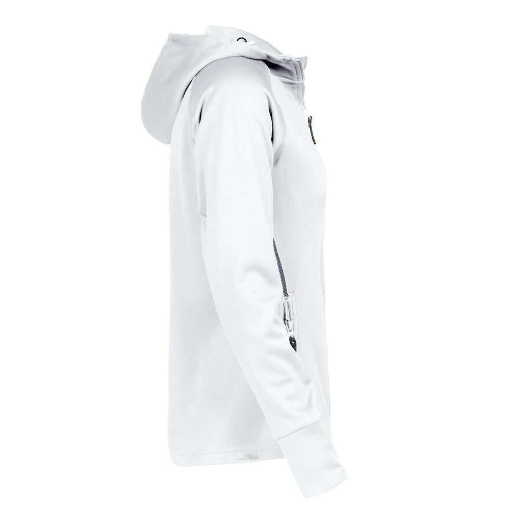 White - Side - James Harvest Womens-Ladies Northderry Fleece Jacket