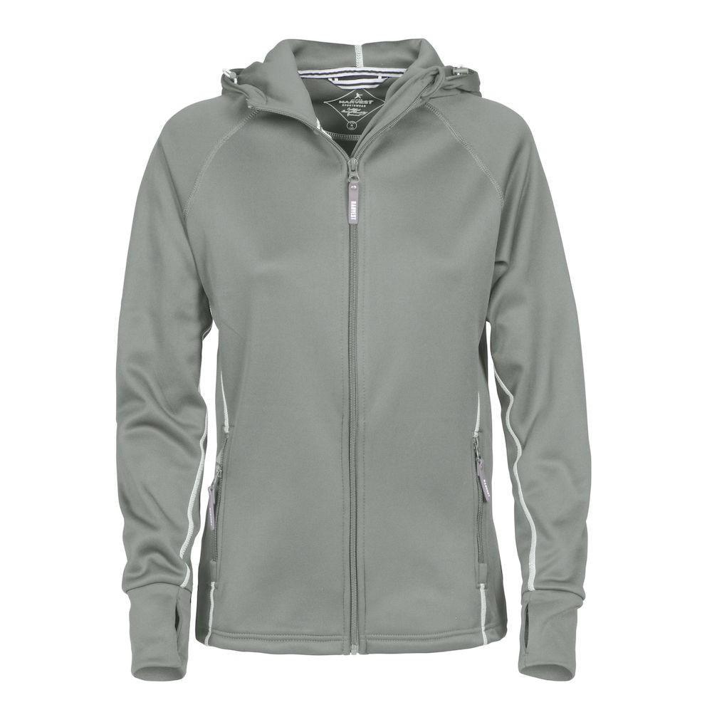 Light Grey - Front - James Harvest Womens-Ladies Northderry Fleece Jacket