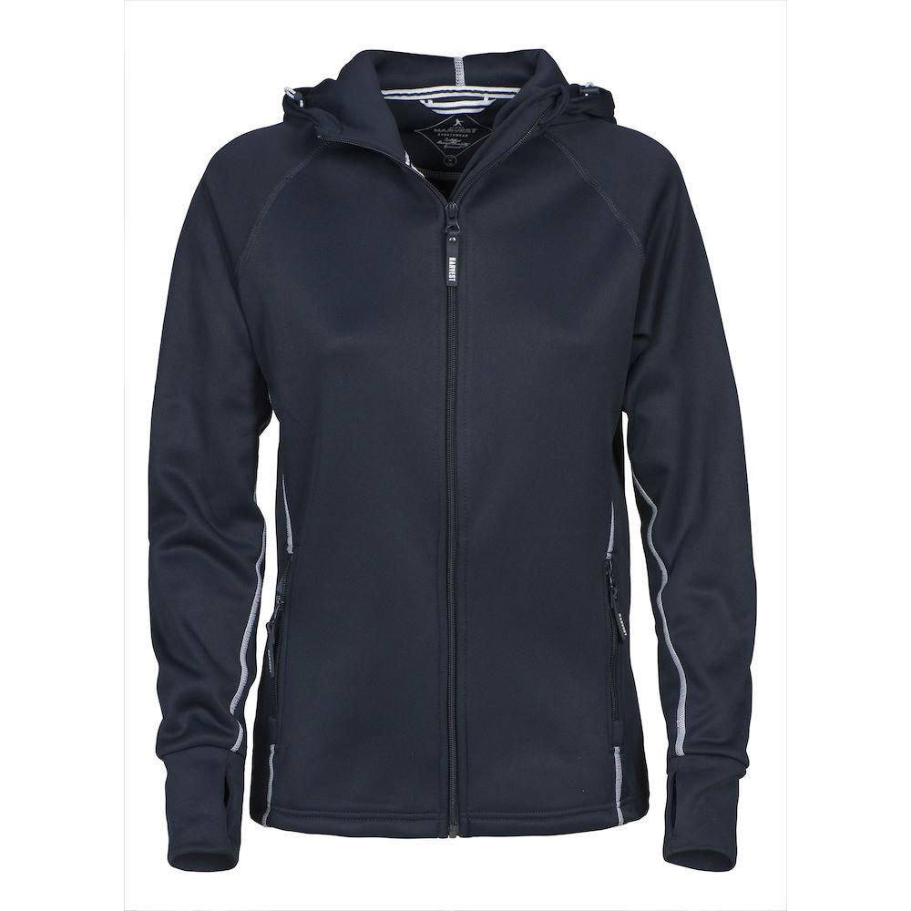 Navy - Front - James Harvest Womens-Ladies Northderry Fleece Jacket