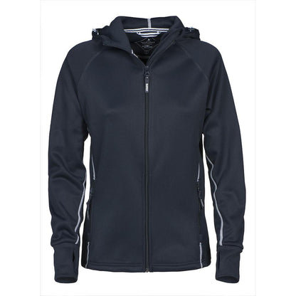 Navy - Front - James Harvest Womens-Ladies Northderry Fleece Jacket