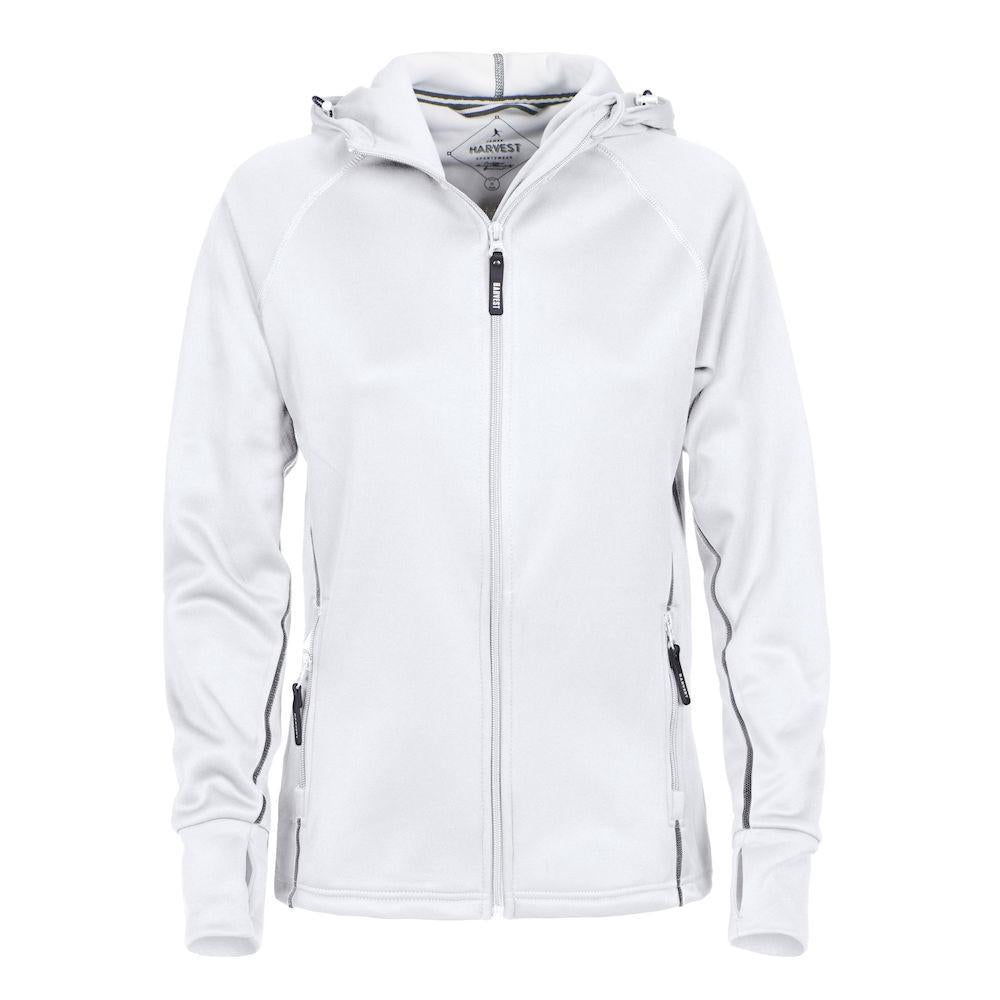 White - Front - James Harvest Womens-Ladies Northderry Fleece Jacket