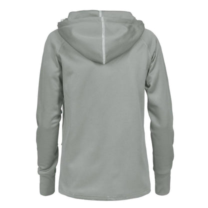 Light Grey - Back - James Harvest Womens-Ladies Northderry Fleece Jacket