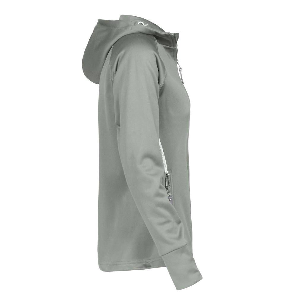 Light Grey - Side - James Harvest Womens-Ladies Northderry Fleece Jacket
