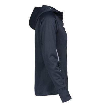 Navy - Side - James Harvest Womens-Ladies Northderry Fleece Jacket