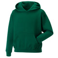 Bottle Green - Front - Jerzees Schoolgear Childrens Hooded Sweatshirt