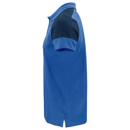 Navy-Cobalt Blue - Side - Printer Mens Prime Contrast Polo Shirt