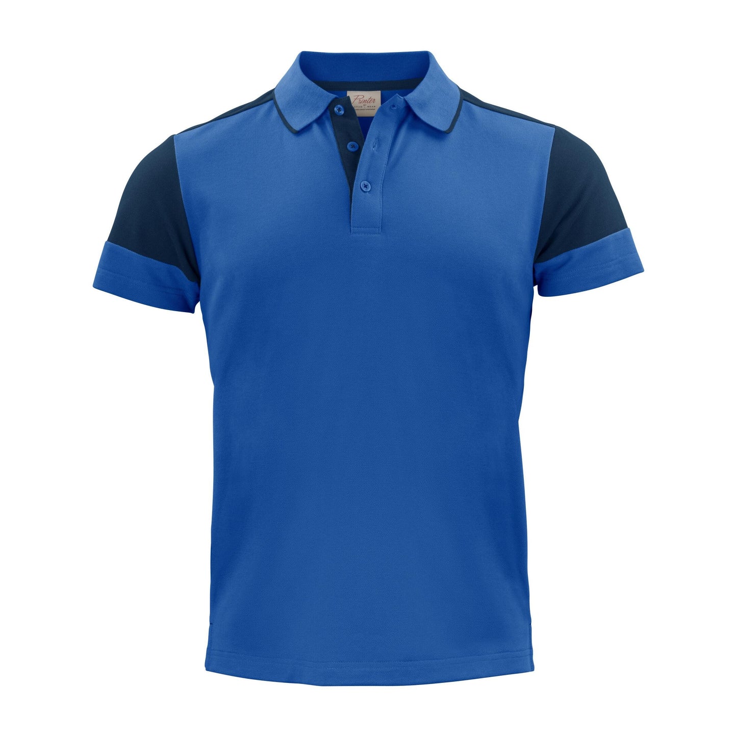 Cobalt-Navy - Back - Printer Mens Prime Contrast Polo Shirt