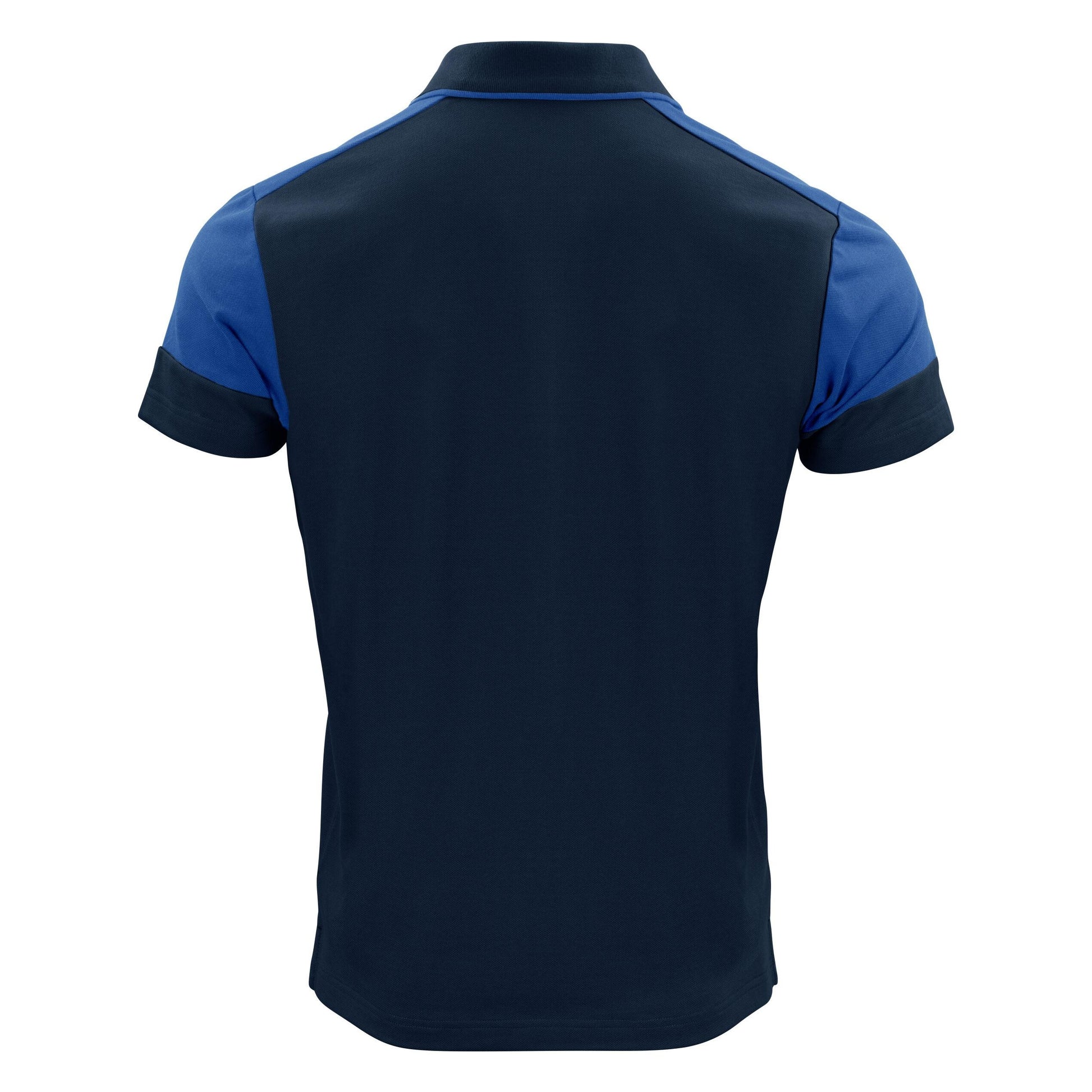 Navy-Cobalt - Side - Printer Mens Prime Contrast Polo Shirt
