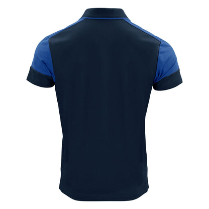 Navy-Cobalt - Side - Printer Mens Prime Contrast Polo Shirt
