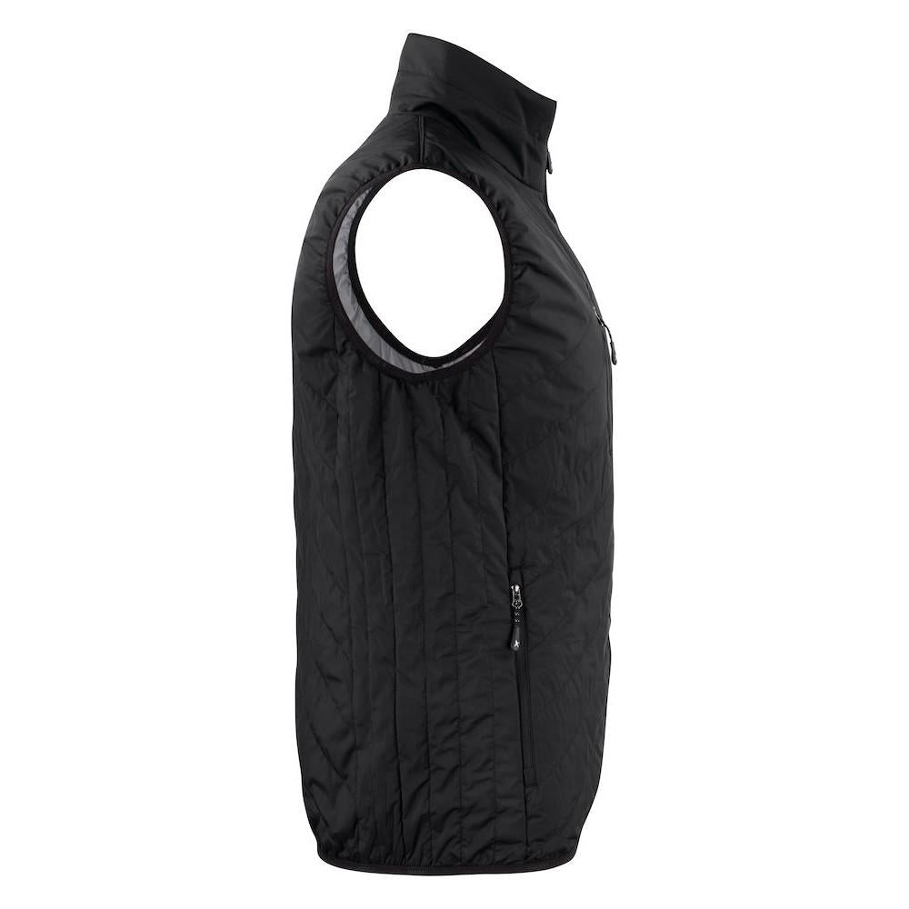 Black - Side - James Harvest Mens Body Warmer