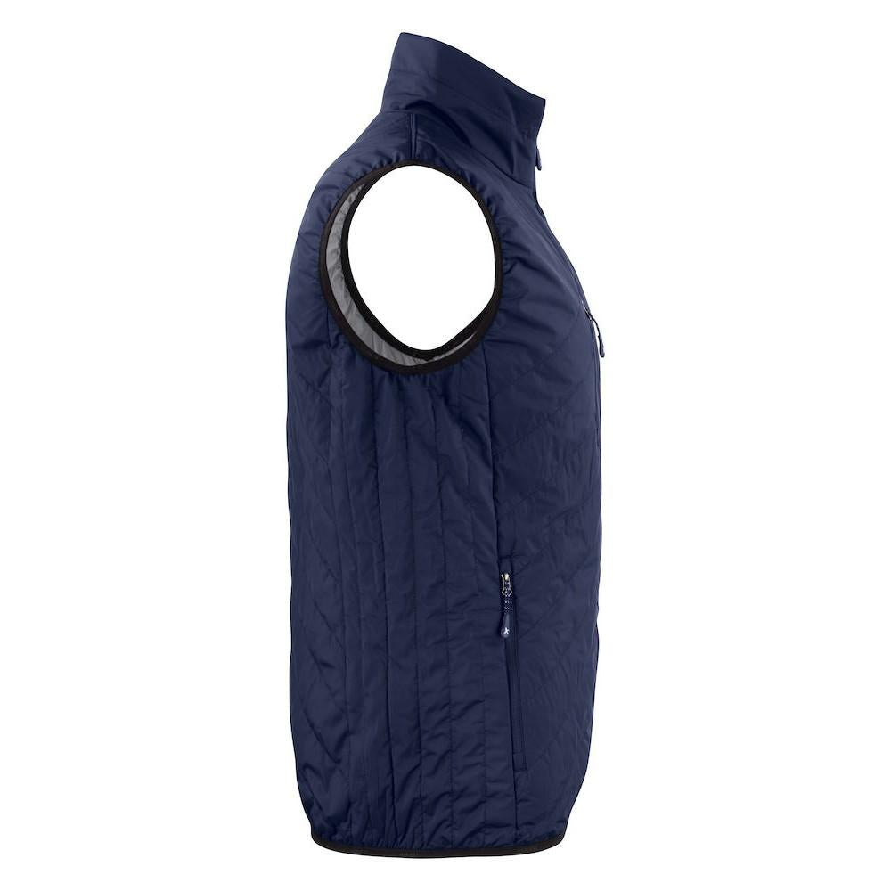 Navy - Side - James Harvest Mens Body Warmer