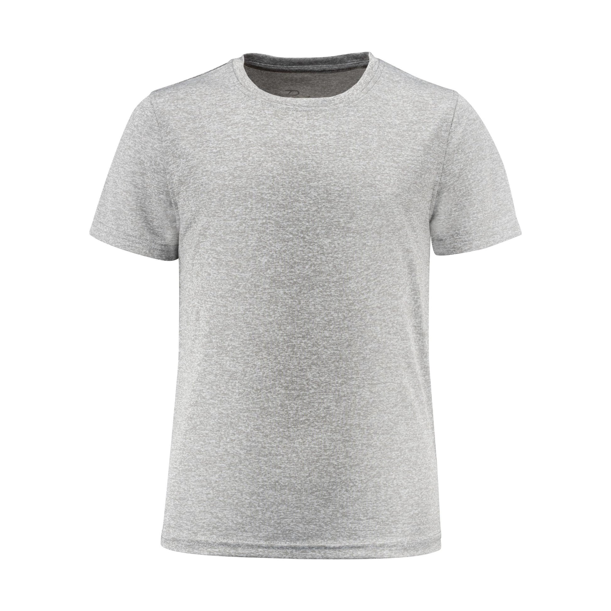Grey Melange - Back - Printer RED Childrens-Kids Run T-Shirt
