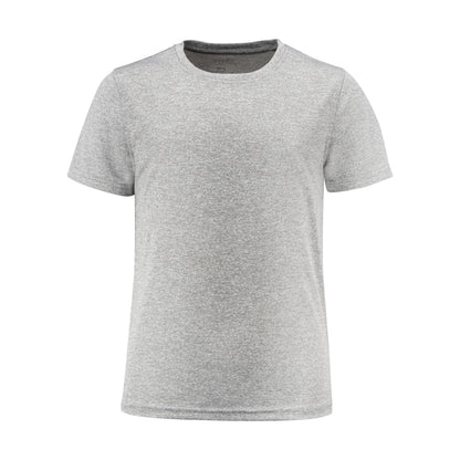 Grey Melange - Back - Printer RED Childrens-Kids Run T-Shirt
