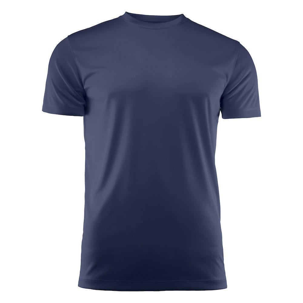Navy - Front - Printer RED Childrens-Kids Run T-Shirt