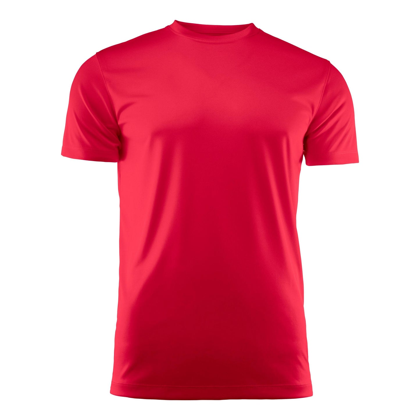 Red - Back - Printer RED Childrens-Kids Run T-Shirt