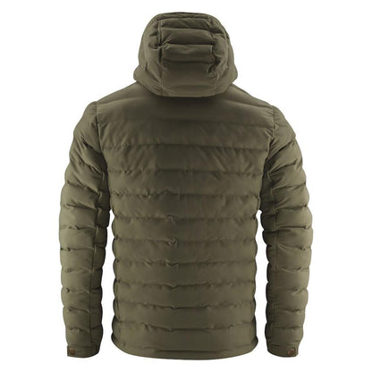 Moss Green - Back - James Harvest Mens Woodlake Padded Jacket