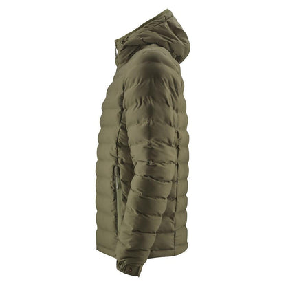 Moss Green - Side - James Harvest Mens Woodlake Padded Jacket
