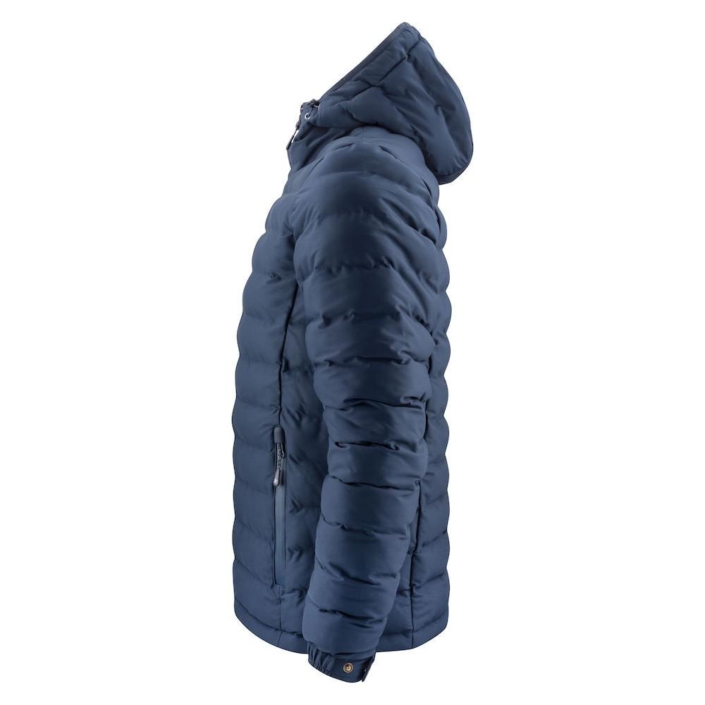 Navy - Side - James Harvest Mens Woodlake Padded Jacket