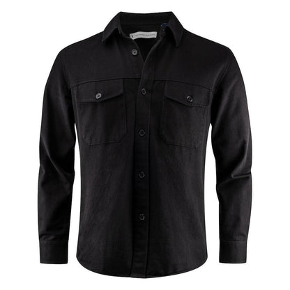 Black - Front - James Harvest Unisex Adult Highwoods Shirt