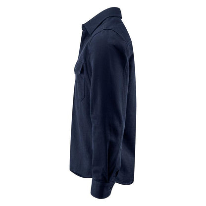 Navy - Side - James Harvest Unisex Adult Highwoods Shirt