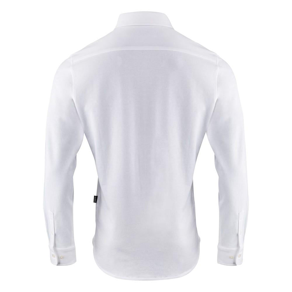 White - Back - James Harvest Mens Burlingham Formal Shirt