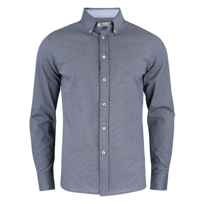 Navy - Front - James Harvest Mens Burlingham Formal Shirt