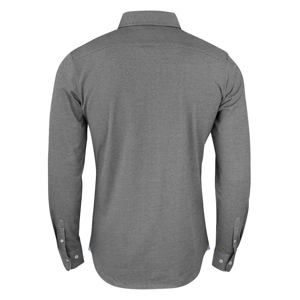 Black - Back - James Harvest Mens Burlingham Formal Shirt