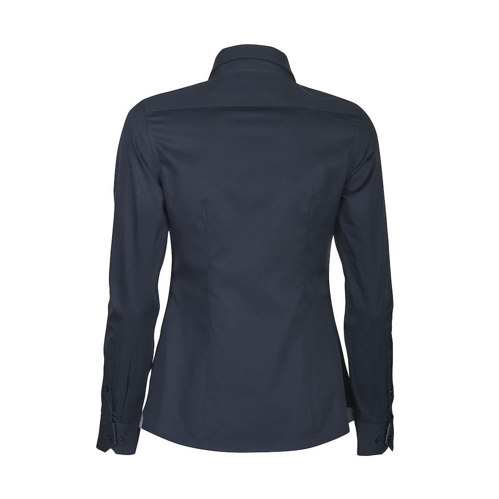 Navy - Back - Harvest Womens-Ladies Baltimore Formal Shirt