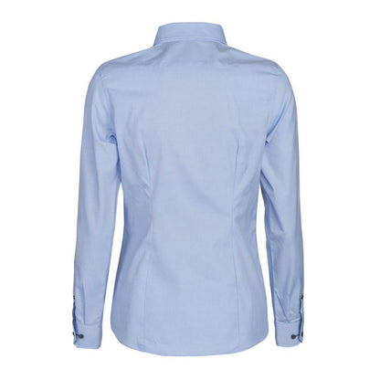 Light Blue - Back - Harvest Womens-Ladies Baltimore Formal Shirt