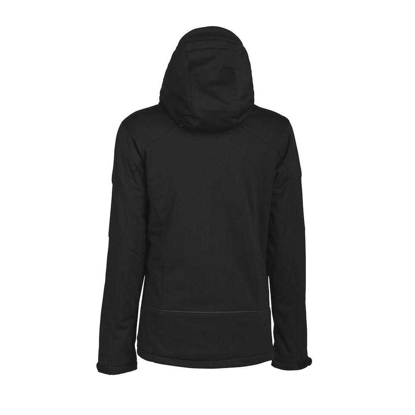 Black - Back - Printer Womens-Ladies Skeleton Soft Shell Jacket