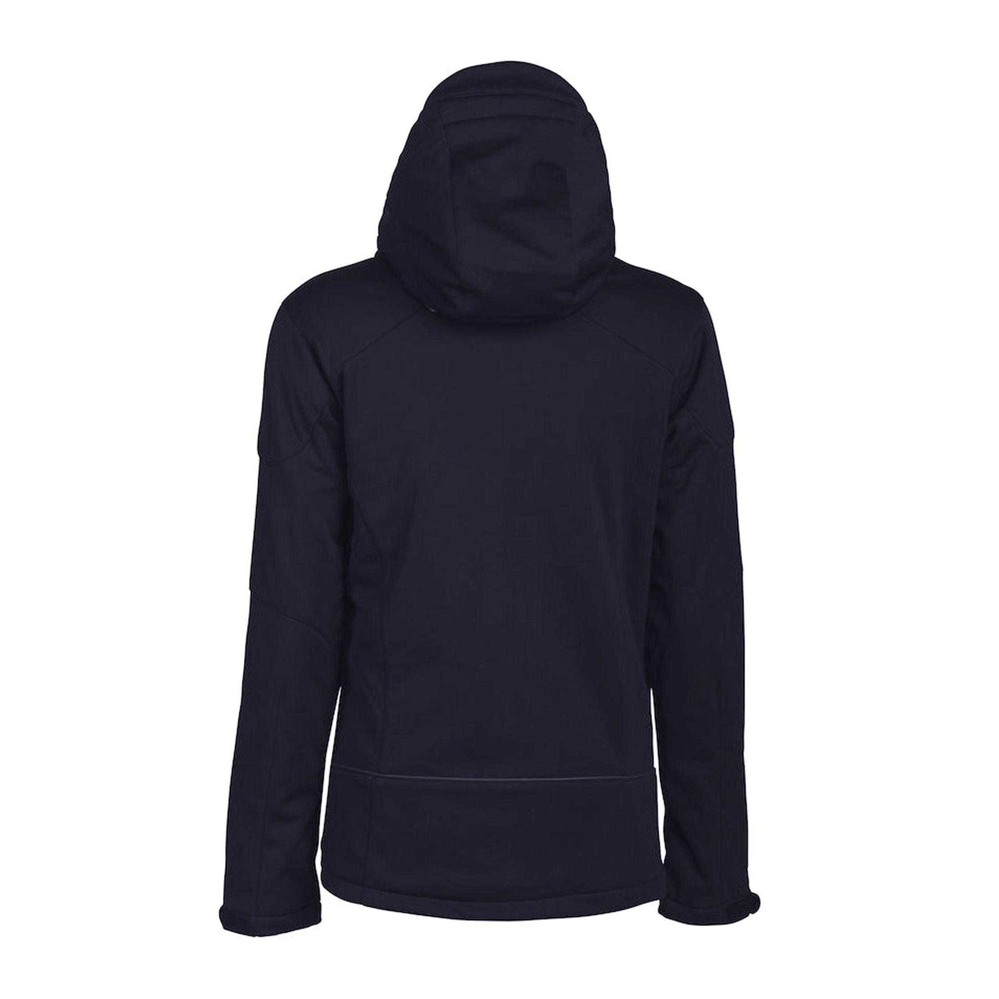 Navy - Back - Printer Womens-Ladies Skeleton Soft Shell Jacket