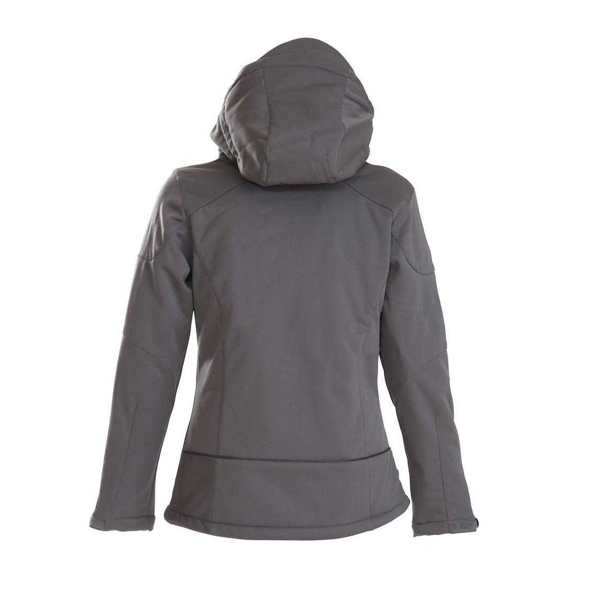 Steel Grey - Back - Printer Womens-Ladies Skeleton Soft Shell Jacket