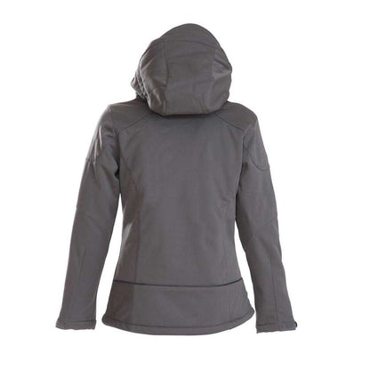 Steel Grey - Back - Printer Womens-Ladies Skeleton Soft Shell Jacket