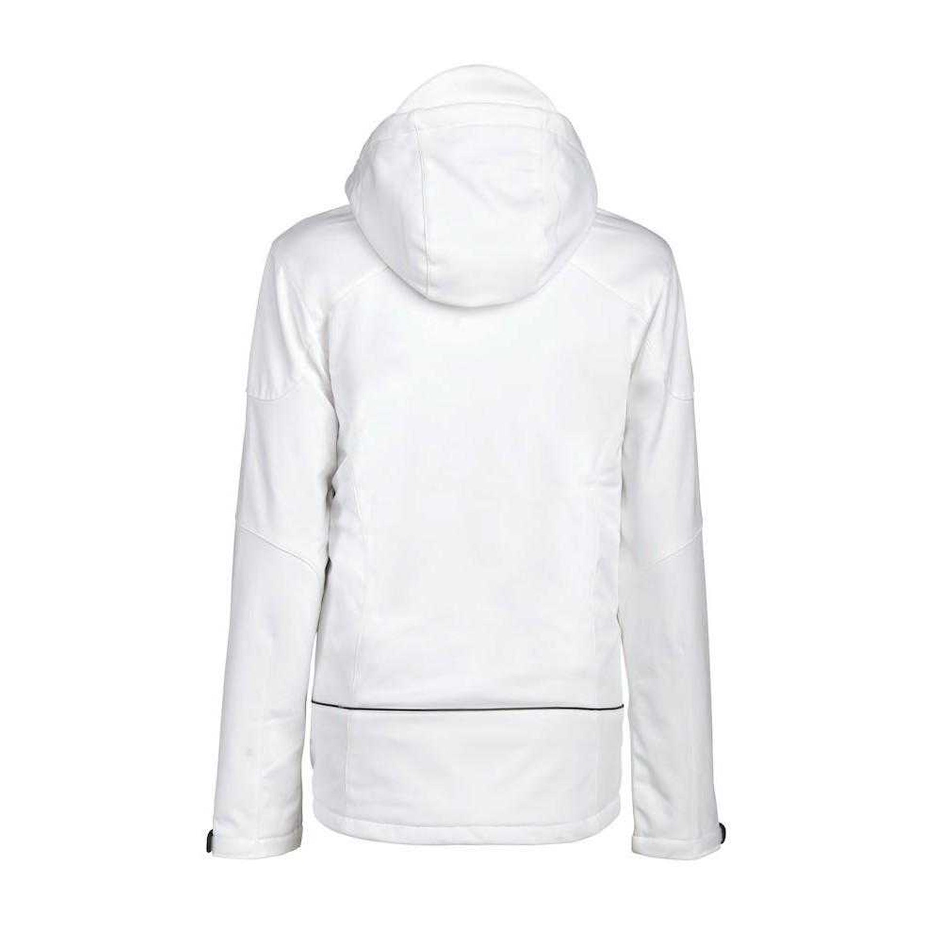 White - Back - Printer Womens-Ladies Skeleton Soft Shell Jacket