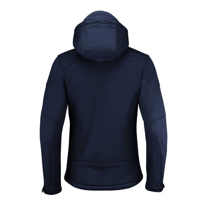 Dark Navy - Back - Printer Womens-Ladies Skeleton Soft Shell Jacket