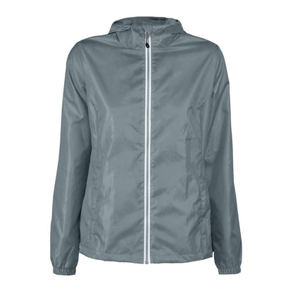 Metal Grey - Front - Printer RED Womens-Ladies Fastplant Jacket