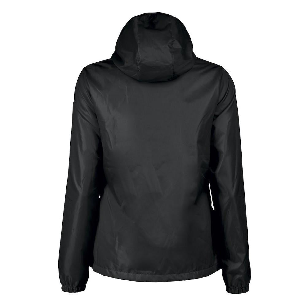 Black - Back - Printer RED Womens-Ladies Fastplant Jacket