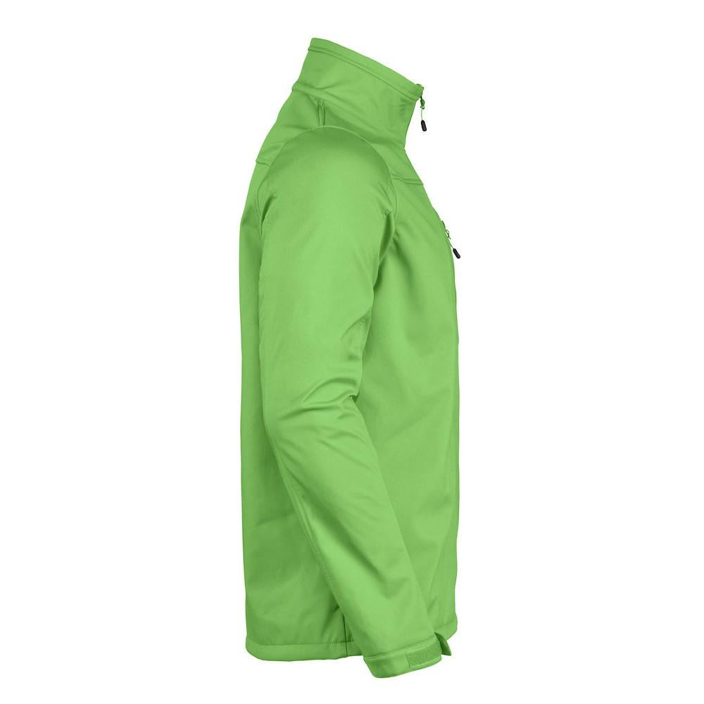 Lime - Side - Printer RED Mens Vert Soft Shell Jacket