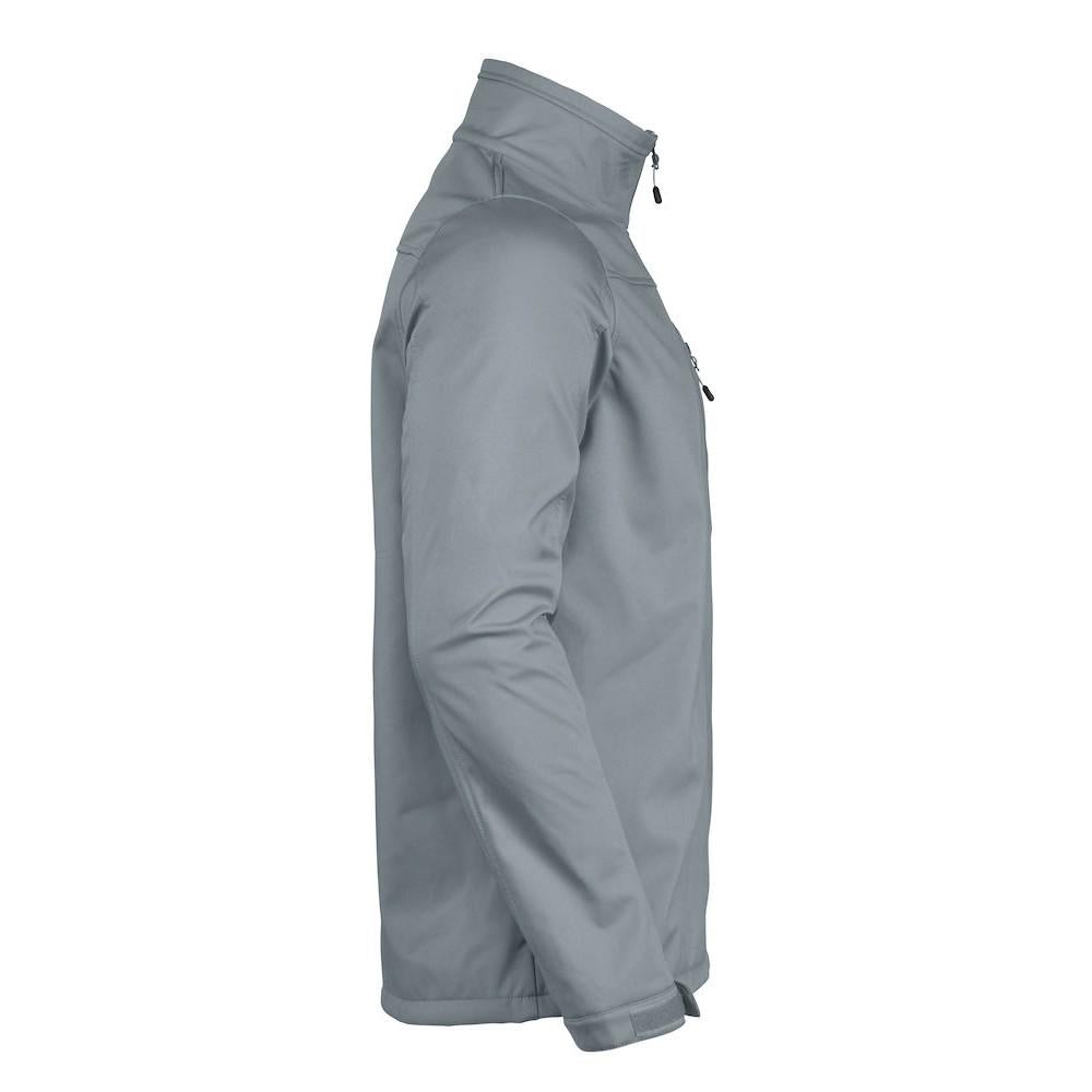 Metal Grey - Side - Printer RED Mens Vert Soft Shell Jacket
