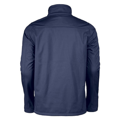 Navy - Back - Printer RED Mens Vert Soft Shell Jacket